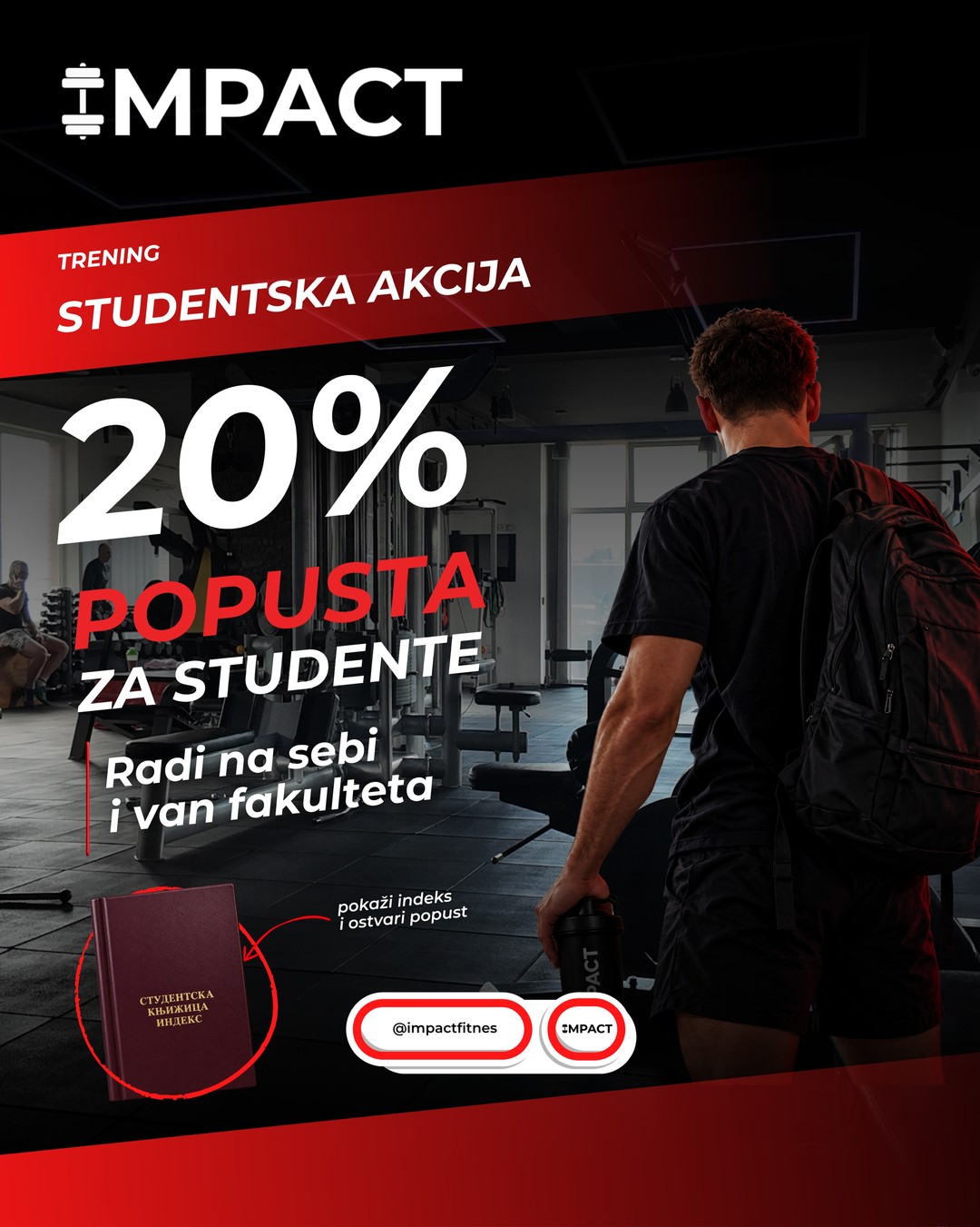 Studentska akcija 20% popusta